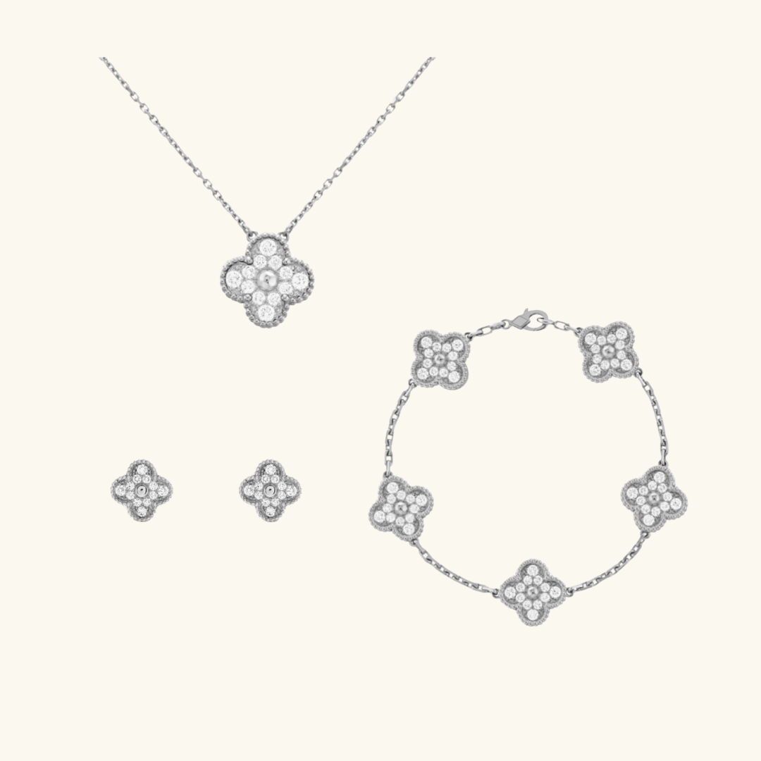 CLOVER | Premium Silver Prestige Jewellery Set