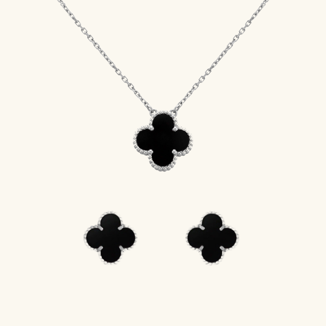 CLOVER | Duoset Silver Black