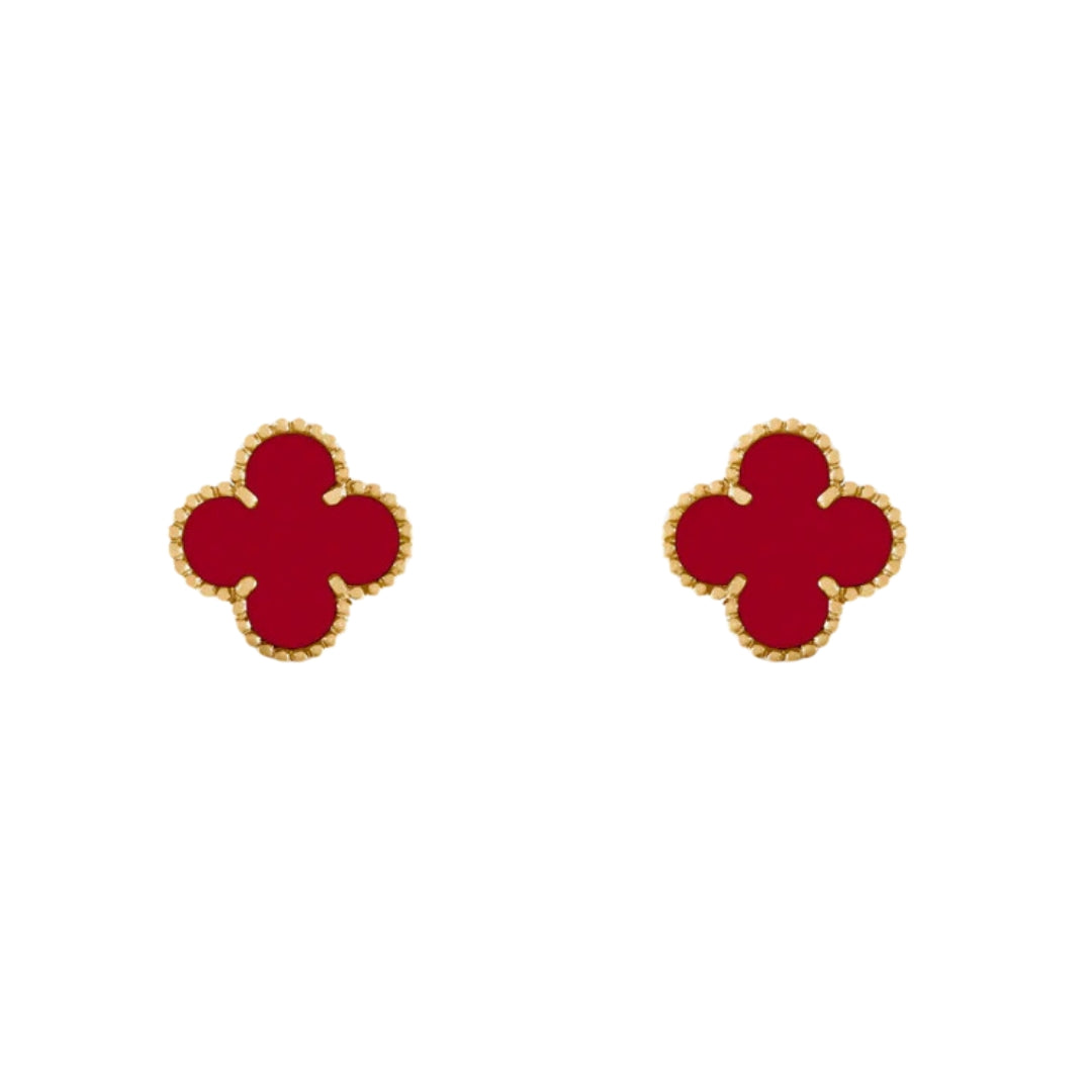 CLOVER | Earrings Red
