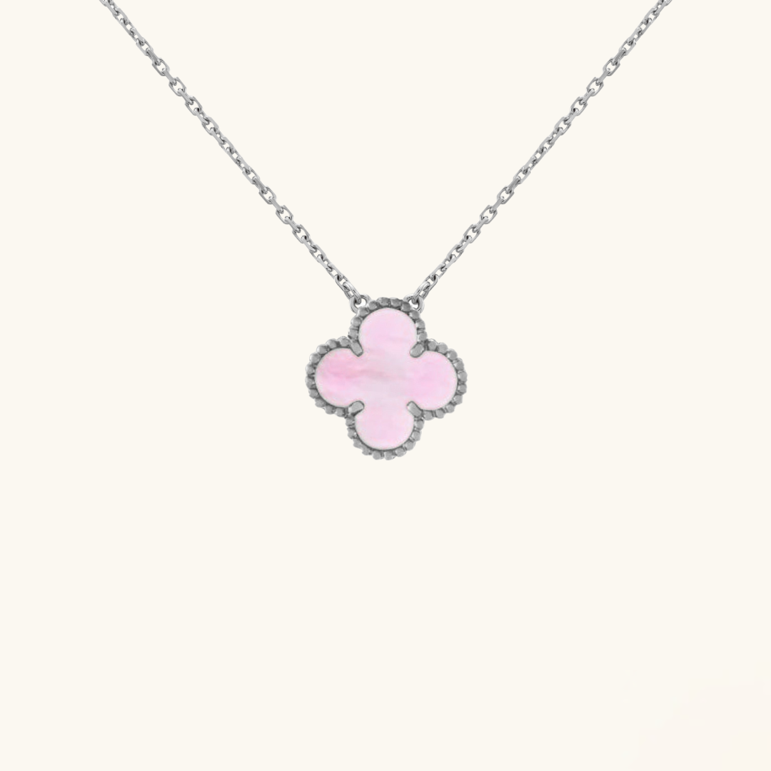 CLOVER | Necklace Pink/Silver