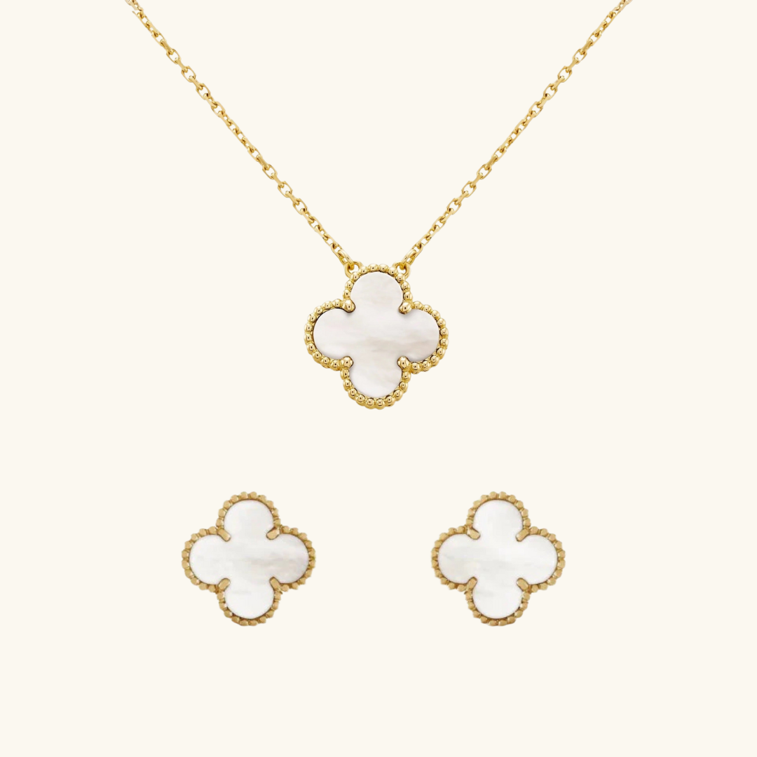 CLOVER | Duo Set Gold White
