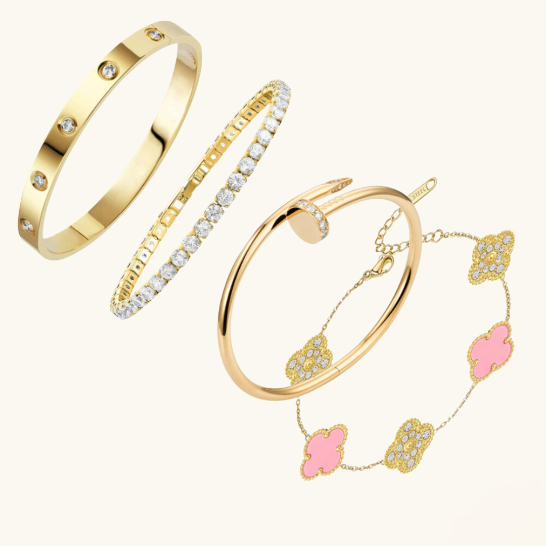 4-piece | Gold Bracelet Set