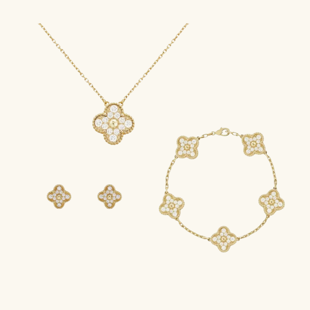 CLOVER | Premium Gold Prestige Jewellery Set