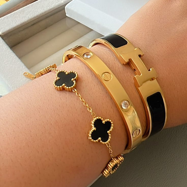 3-piece | Black Bracelet Set