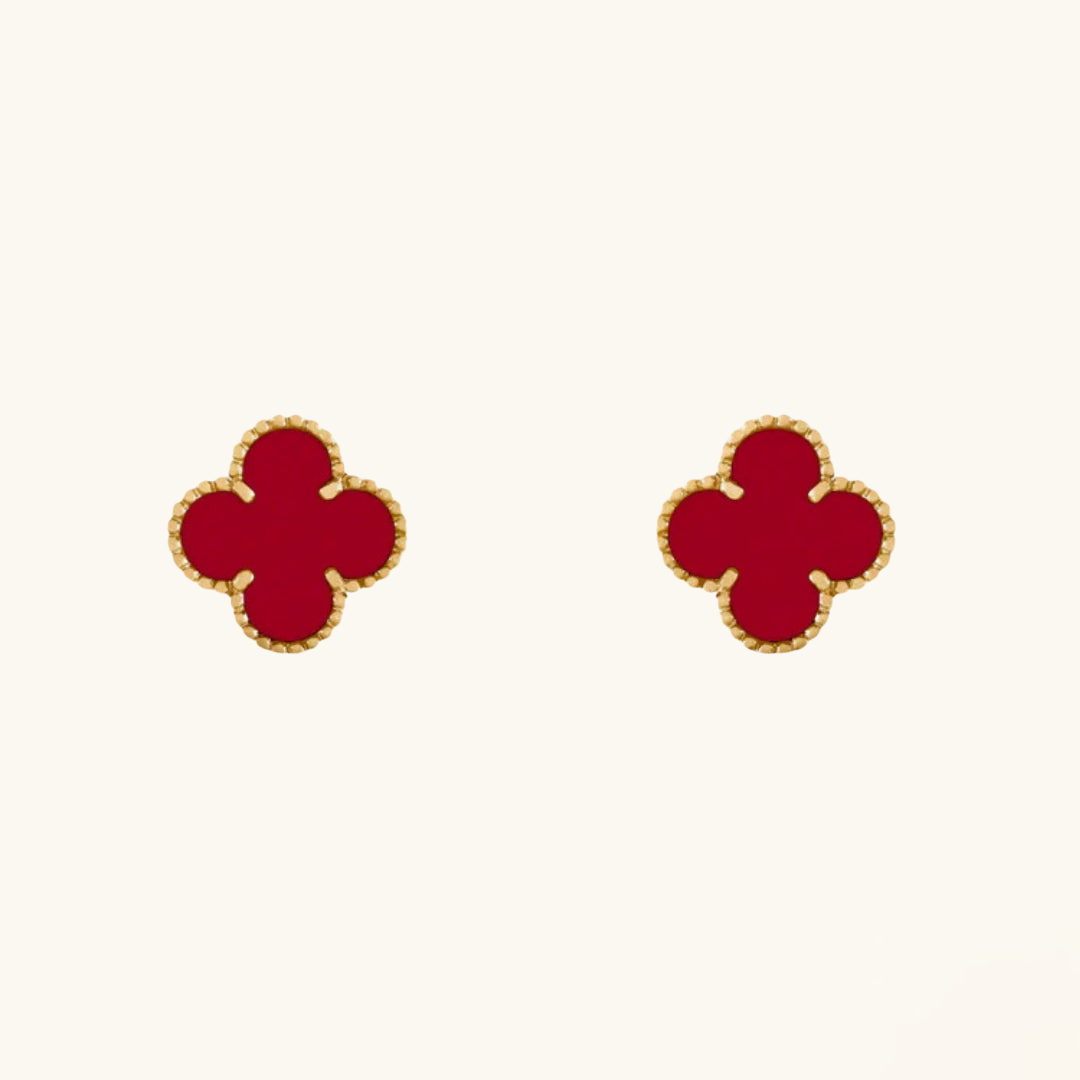 CLOVER | Earrings Red