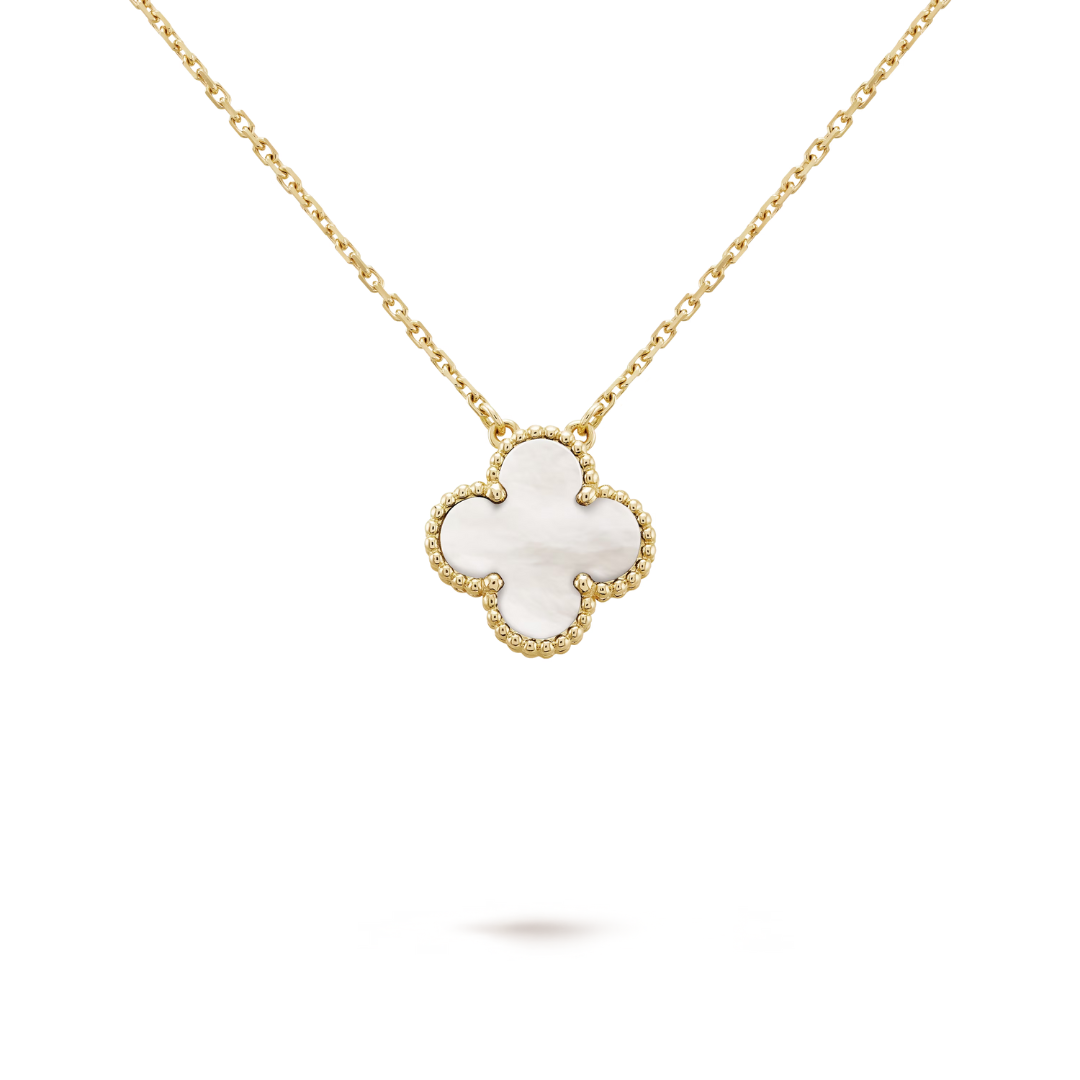 CLOVER | Necklace White/Gold