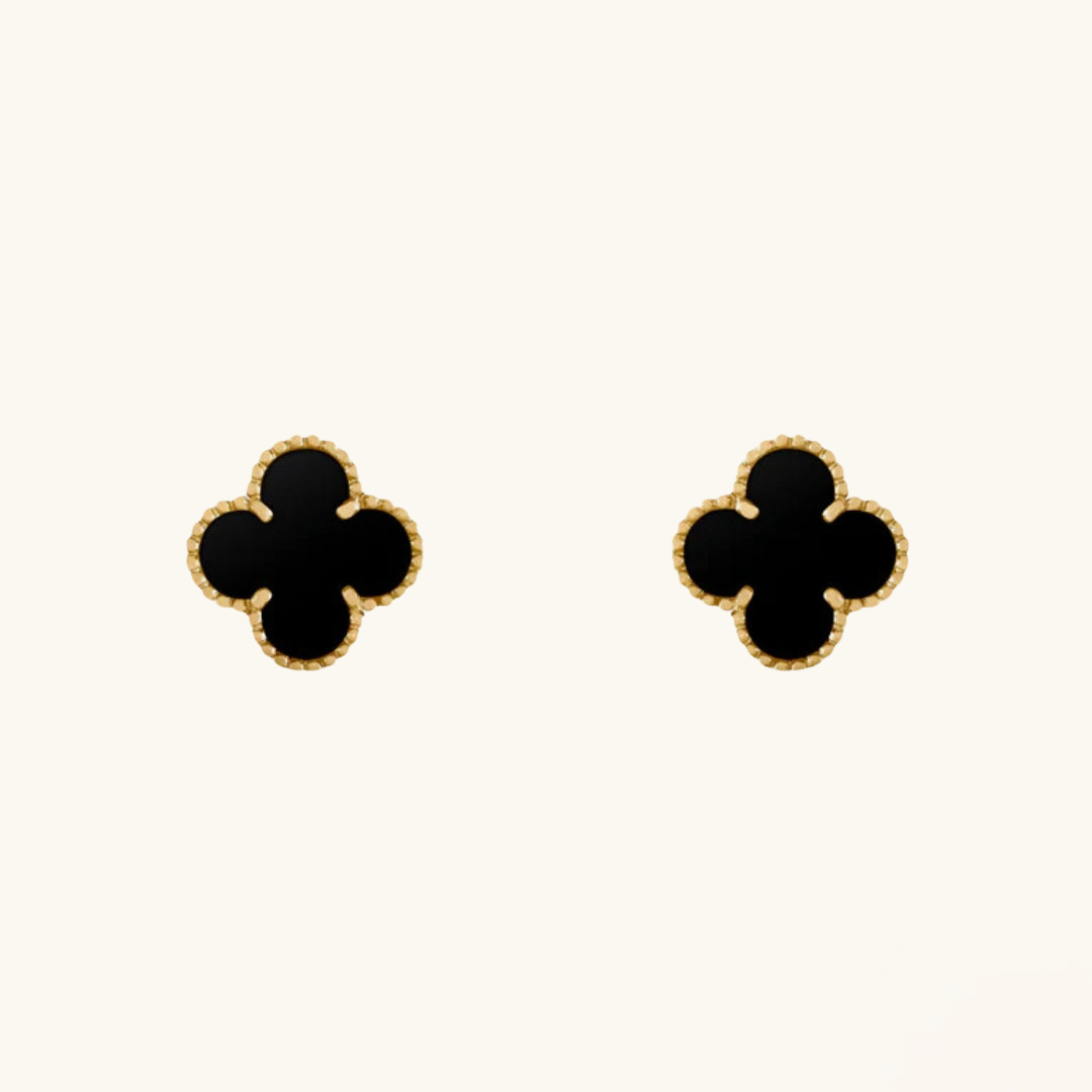 CLOVER | Earrings Black