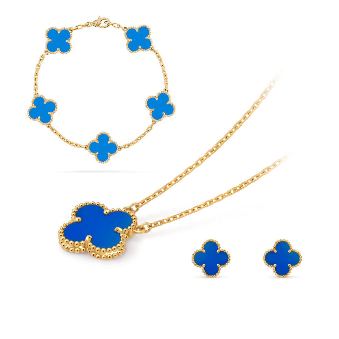 CLOVER | Premium Blue Jewellery Set