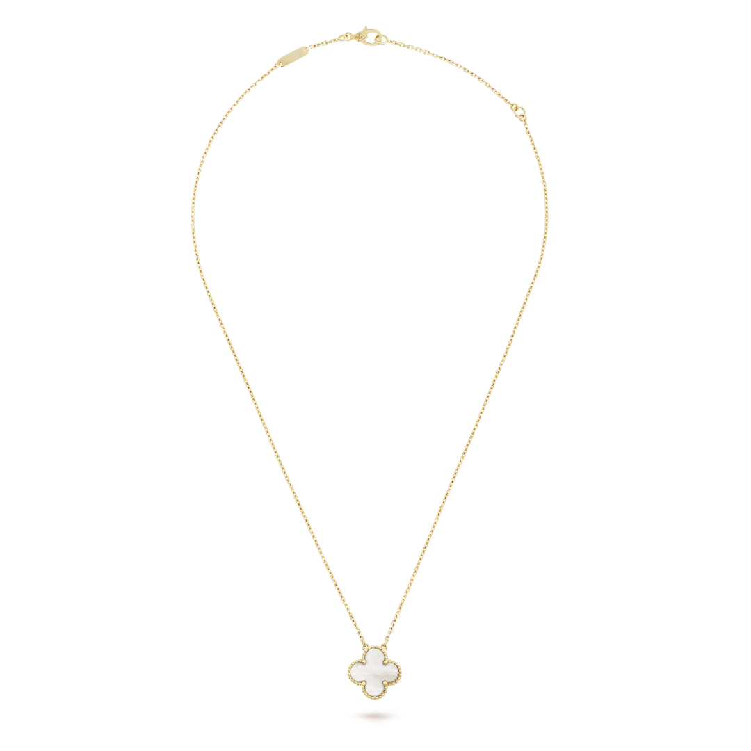 CLOVER | Necklace White/Gold