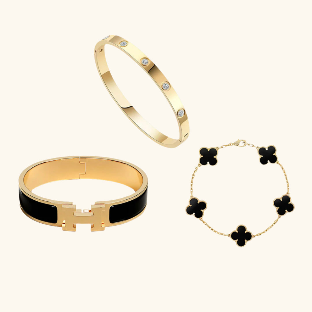 3-piece | Bracelet Set Black