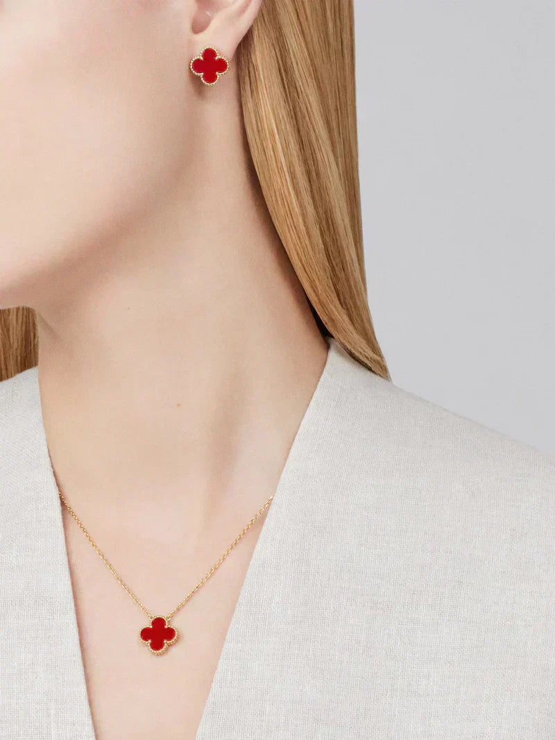 CLOVER | Premium Red Jewellery Set