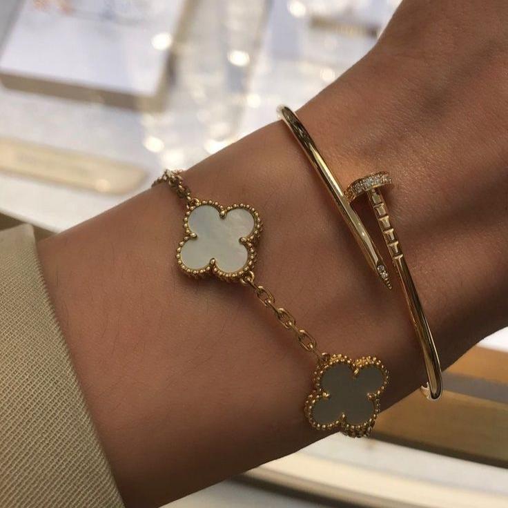 CLOVER | Bracelet White